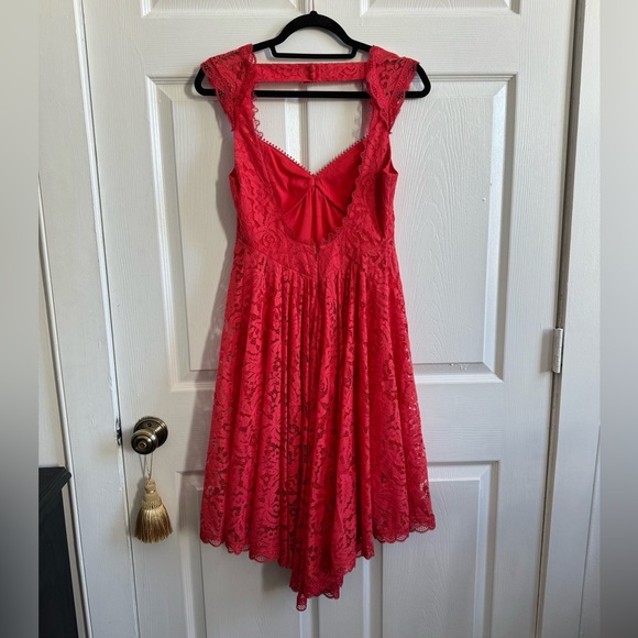 Free People red lace dress, Size 2 - Picture 2 of 3